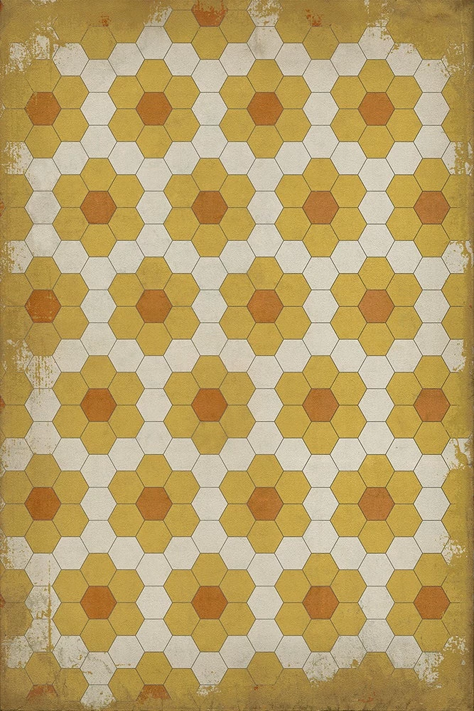 Vintage Vinyl Floor Mat / 20" x 30" / Click for Styles