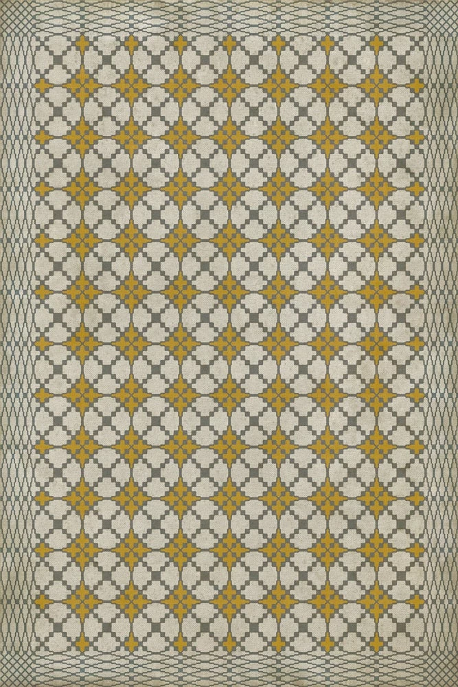 Vintage Vinyl Floor Mat / 24" x 36" / Click for Styles