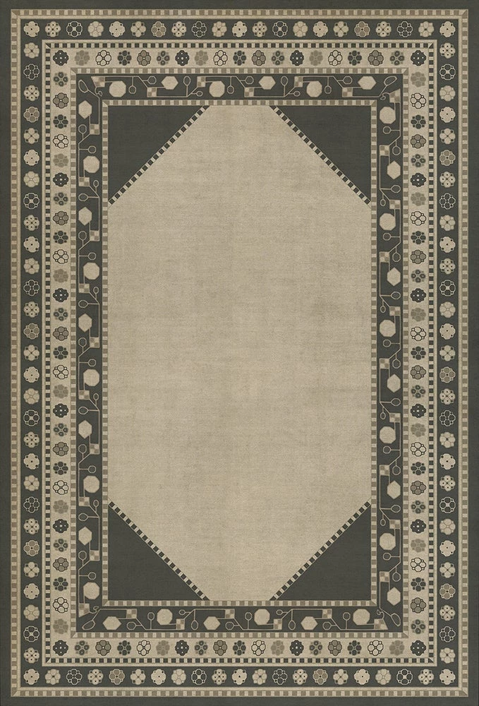 Persian Bazaar Lombalo Kami Vintage Vinyl Floormat / 38" x 56"