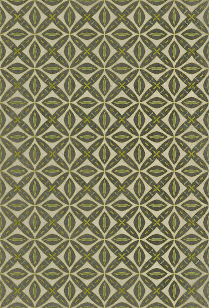 Pattern 82 Smee Vintage Vinyl Floor Mat / 38" x 56"