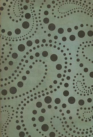 Pattern 12 Molecular Madness VIntage Vinyl Floor Mat / 38" x 56"