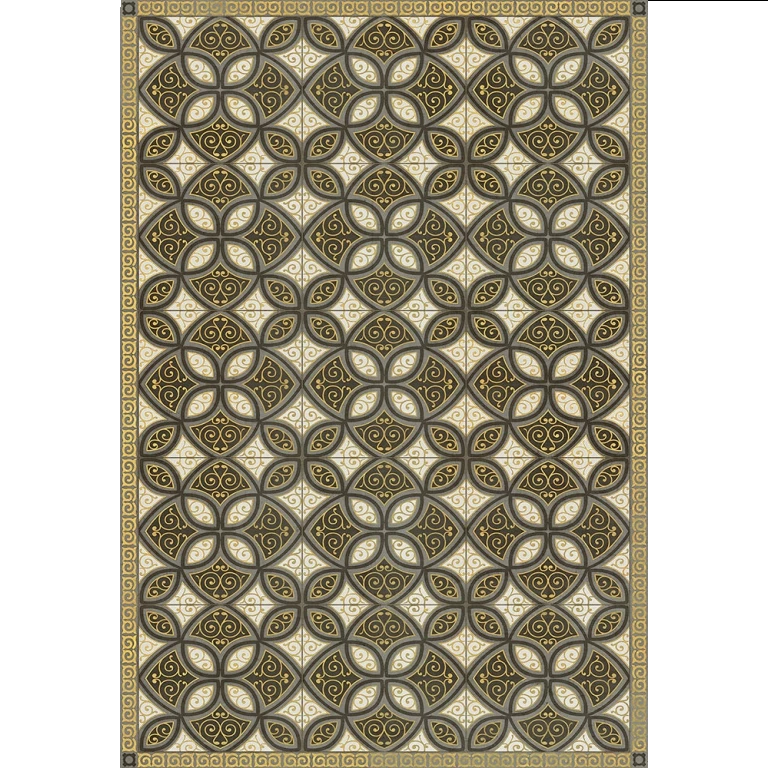 Pattern 25 Avitus Vintage Vinyl Floor Mat / 70" x 102"