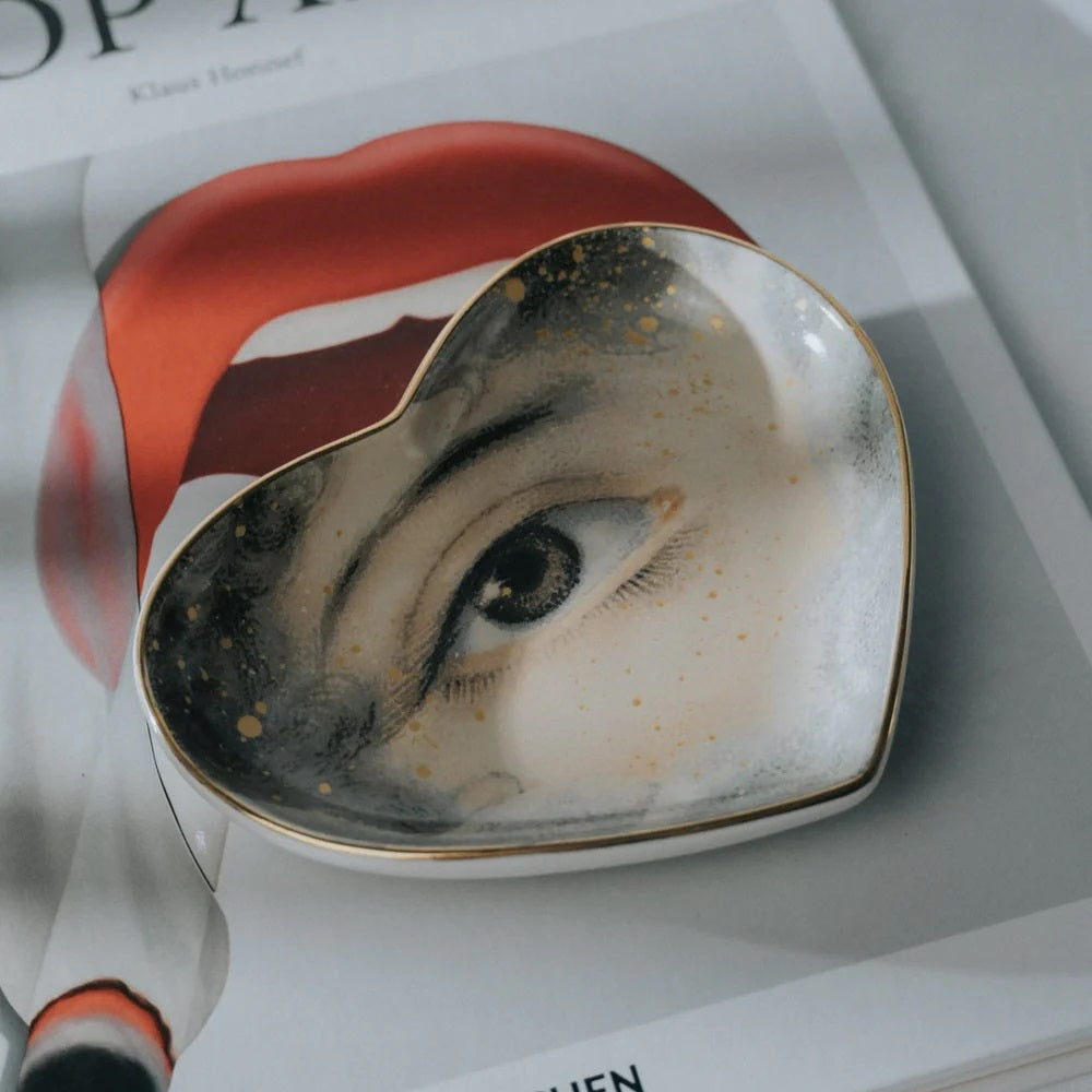 Spitfire Girl Lovers Eye Ceramic Heart Dish