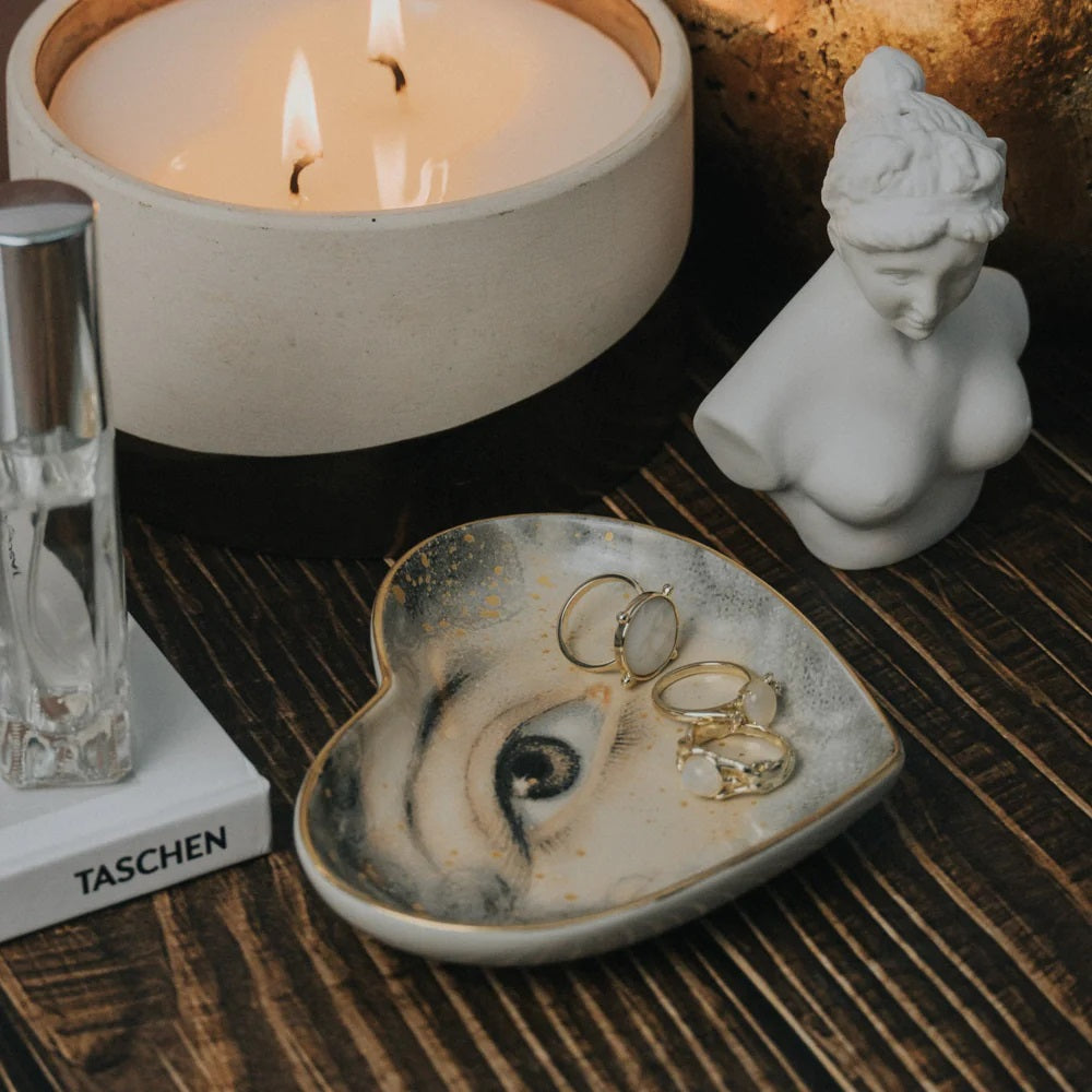 Spitfire Girl Lovers Eye Ceramic Heart Dish