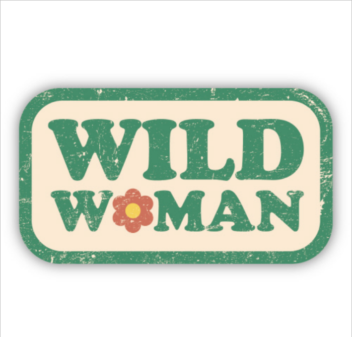 Wild Woman Vinyl Sticker