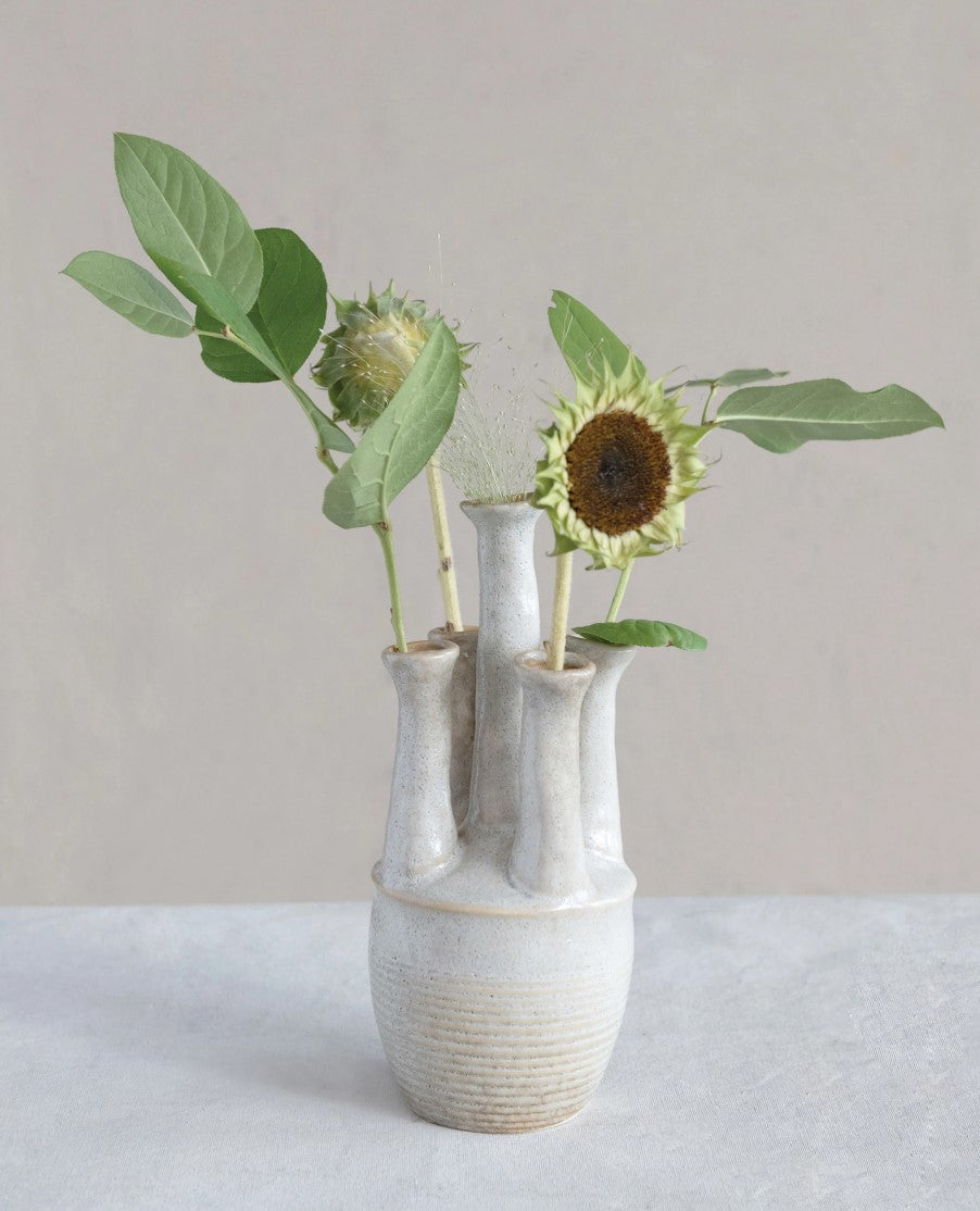 Stoneware 5 Opening Vase