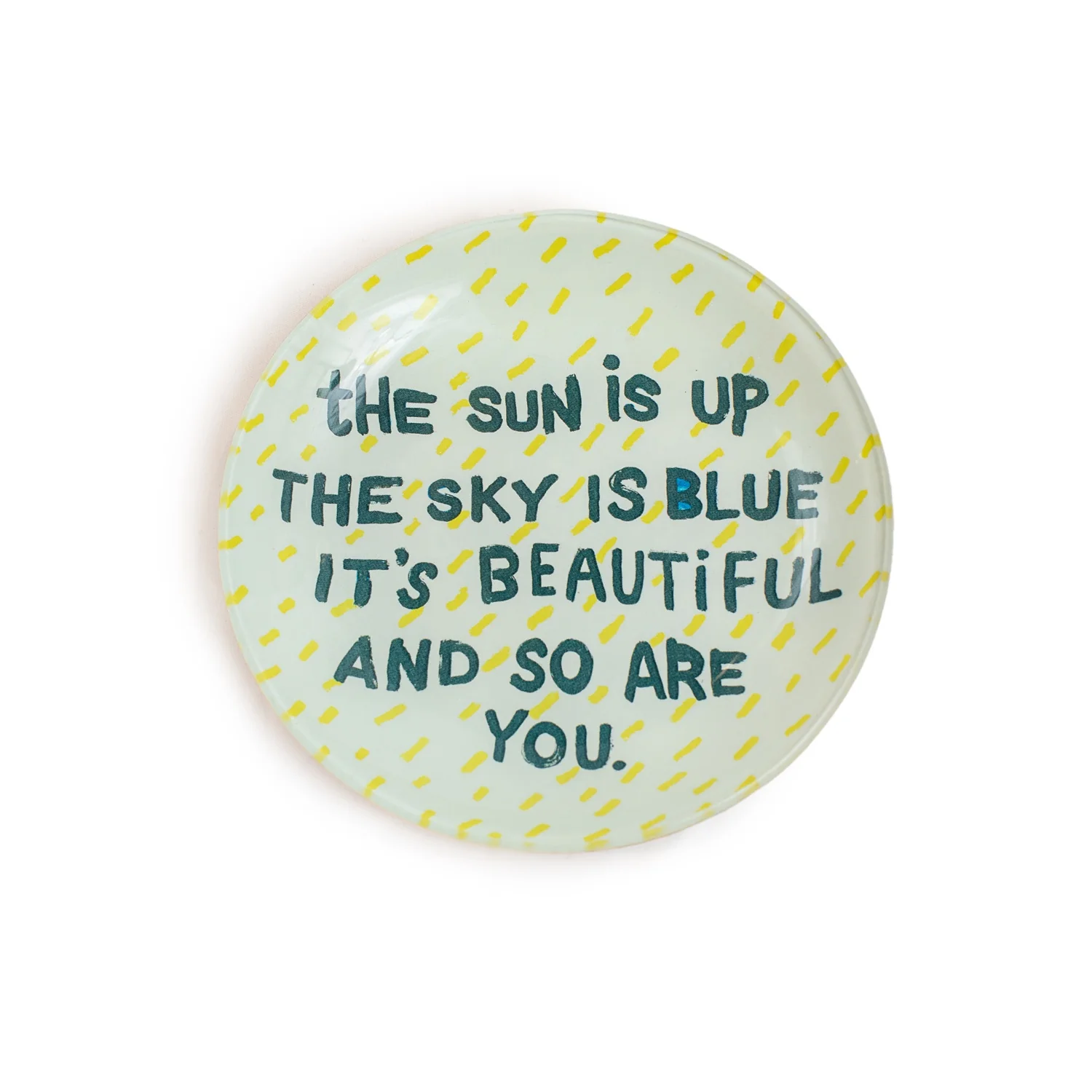 Sugarboo The Sun is Up Small Round Decoupage Plate
