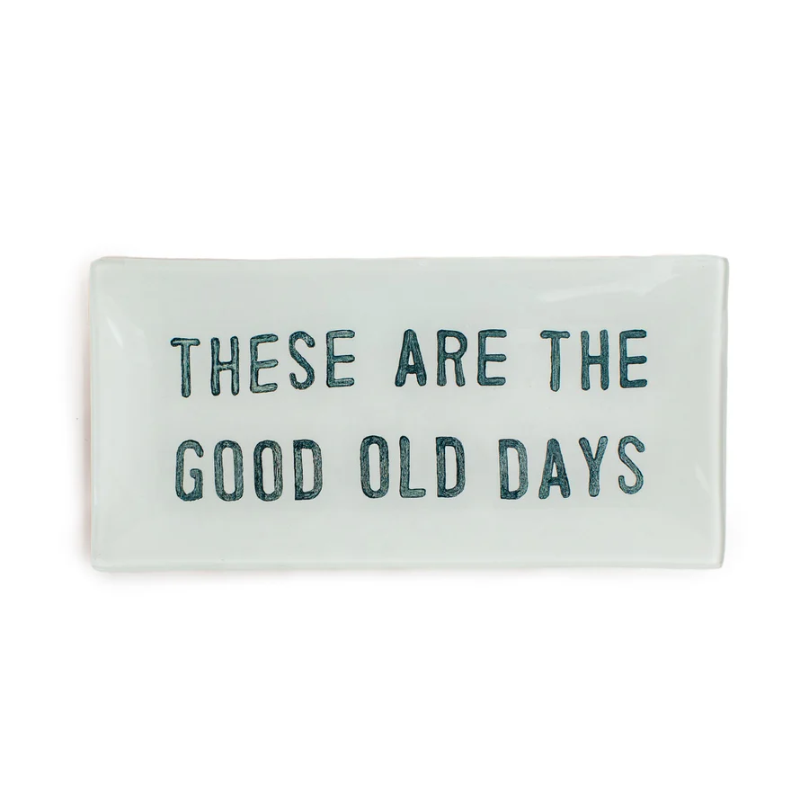Sugarboo Good Old Days Small Rectangle Decoupage Plate