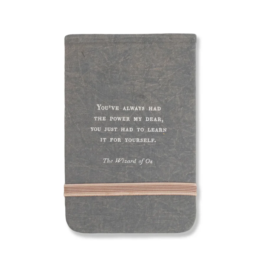 Fabric Notebook / Assorted Quotes