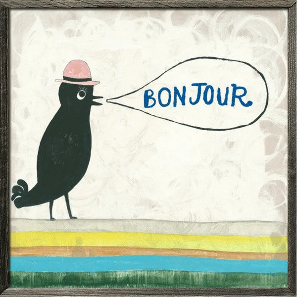 Bonjour Art Print