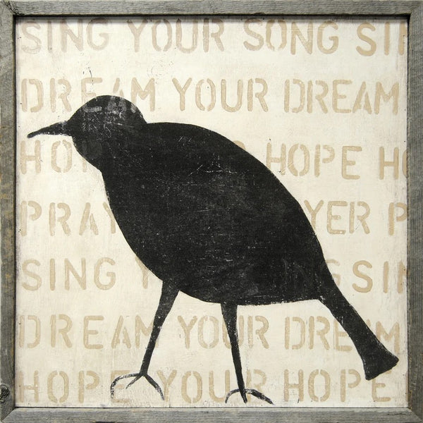 Crow Silhouette Art Print