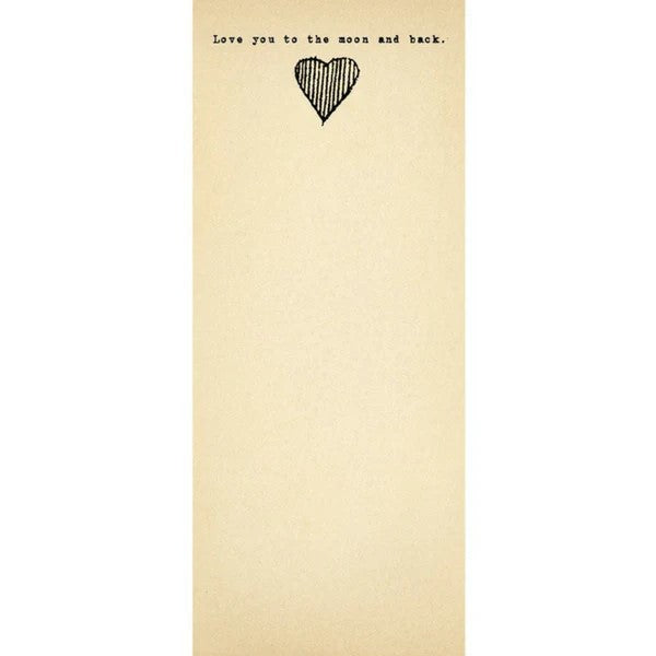 To the Moon & Back Skinny Notepad