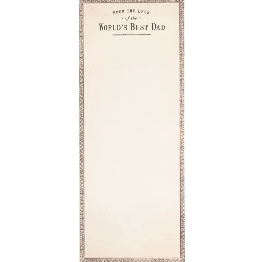 World's Best Dad Skinny Notepad