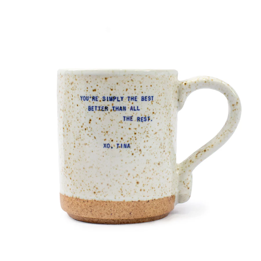 Sugarboo & Co' oversized speckled XO Mug - Tina