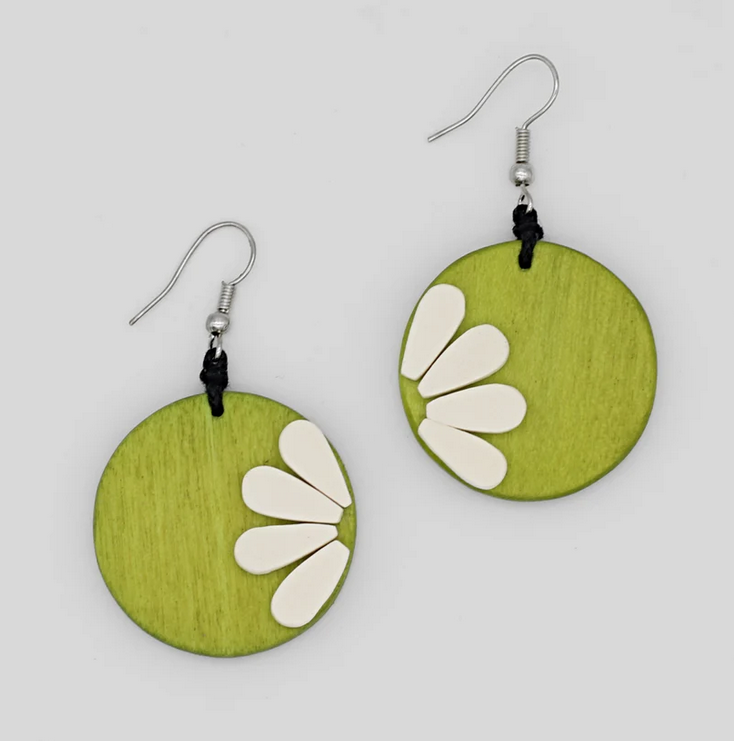 Sylca He Loves Me Earrings Lime