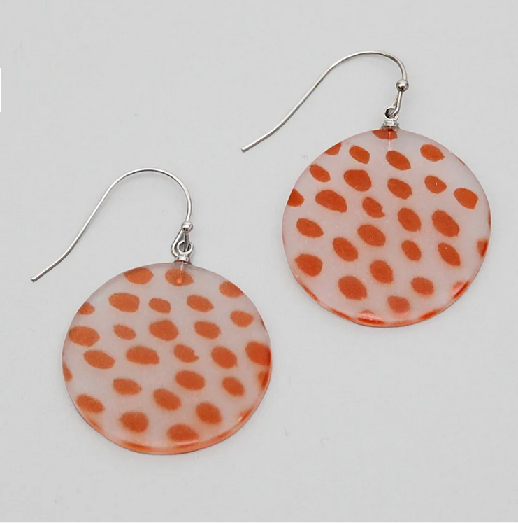 Sylca Designs Maureen Orange Earrings