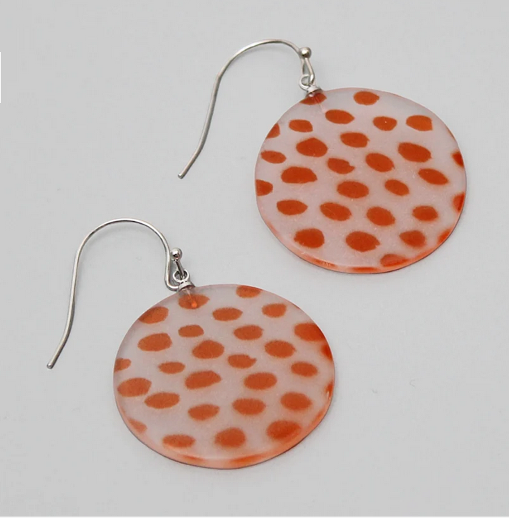Sylca Designs Maureen Orange Earrings