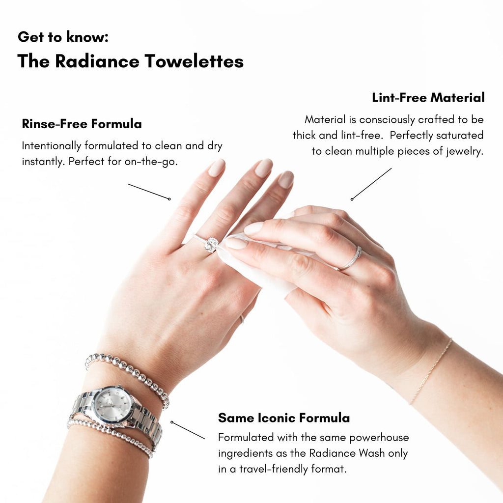 The Shinery Radiance Jewelry Cleaner Towelettes