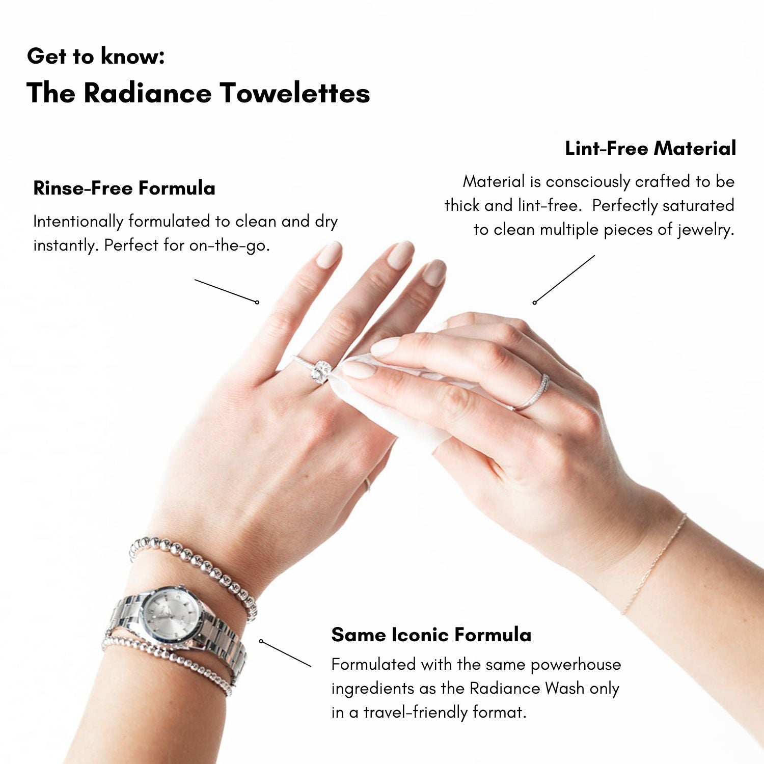 The Shinery Radiance Jewelry Cleaner Towelettes