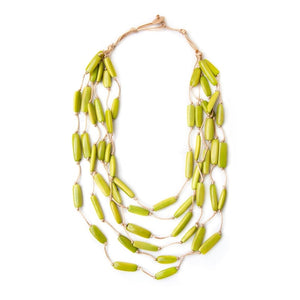Paloma Necklace in Lime