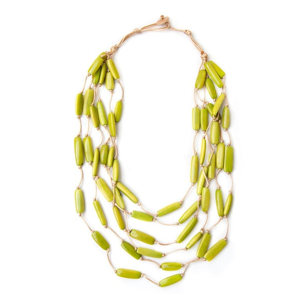 Paloma Necklace in Lime