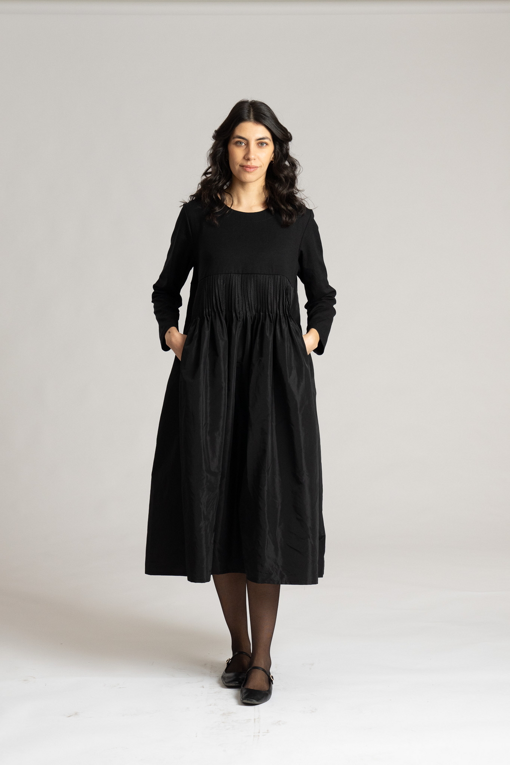 Thanny's Milano Stitch Dress in Black