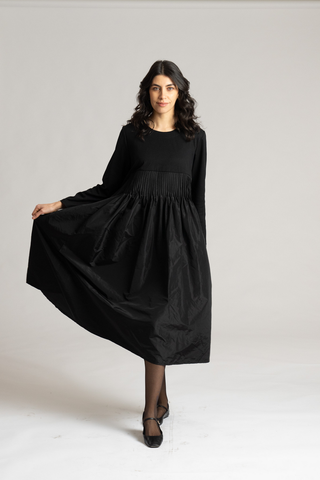 Thanny's Milano Stitch Dress in Black