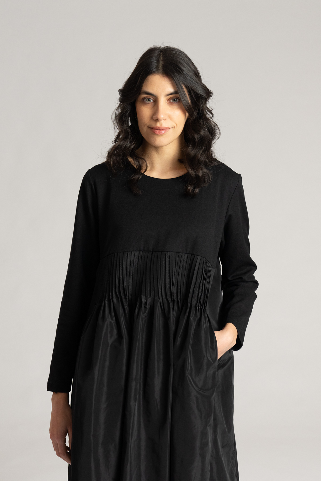Thanny's Milano Stitch Dress in Black