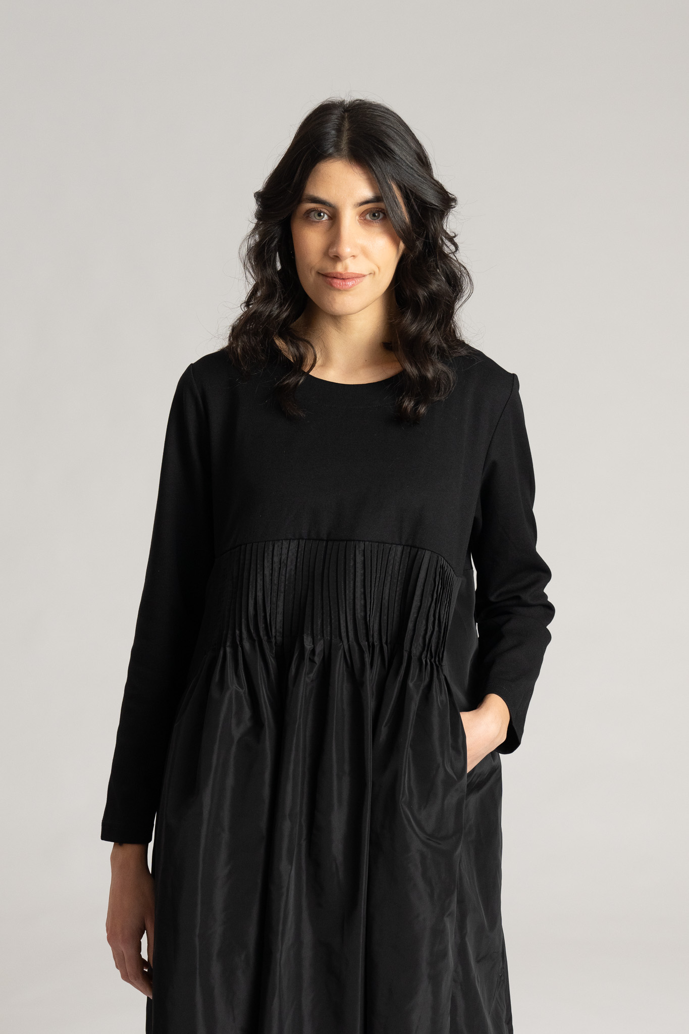 Thanny's Milano Stitch Dress in Black