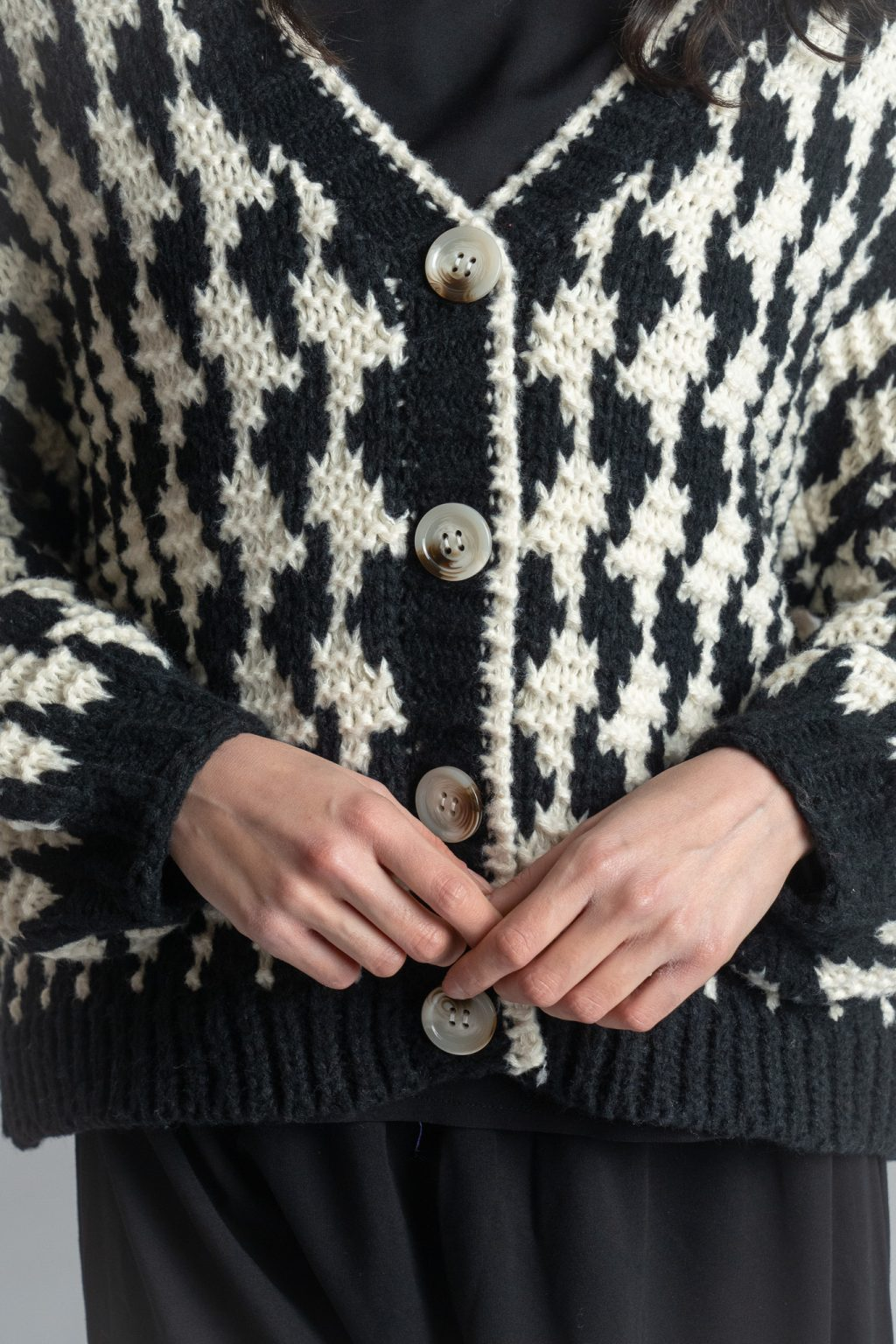 Houndstooth Cardigan