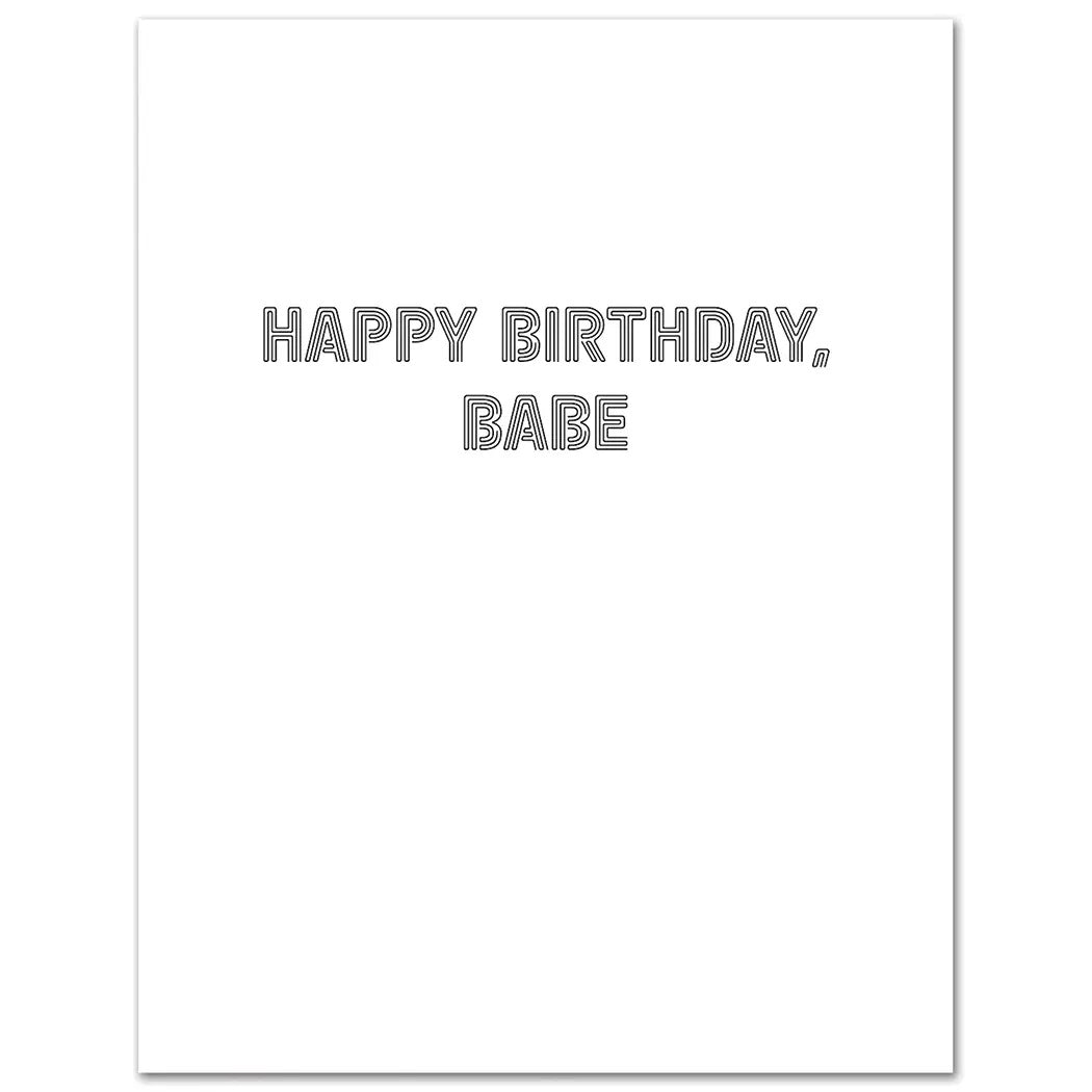 Turn Back Time Cher Birthday Card