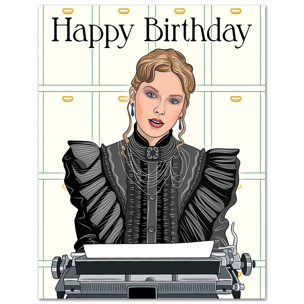 Taylor Tortured Poets Department Birthday Card