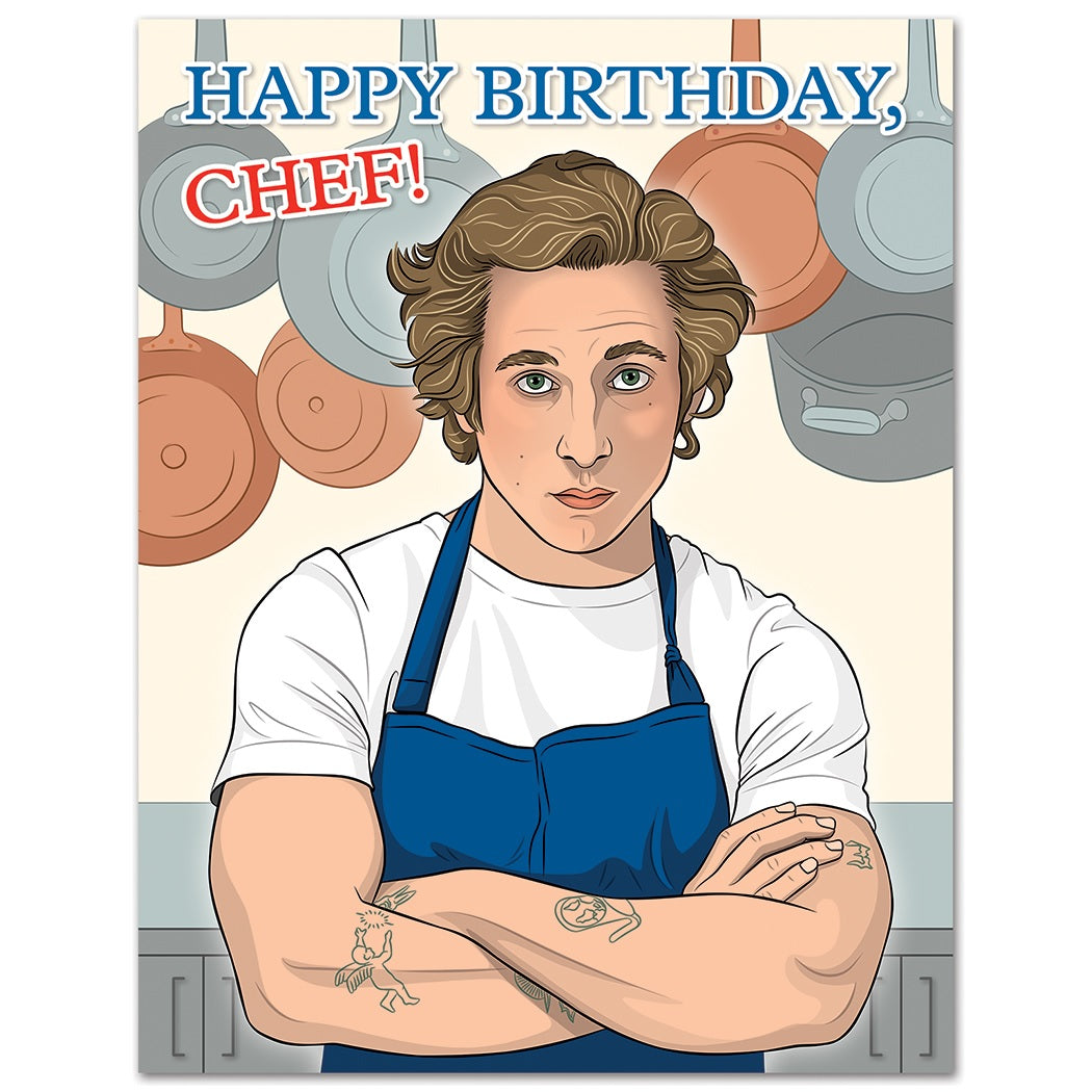 The Bear Yes, Chef Birthday Card