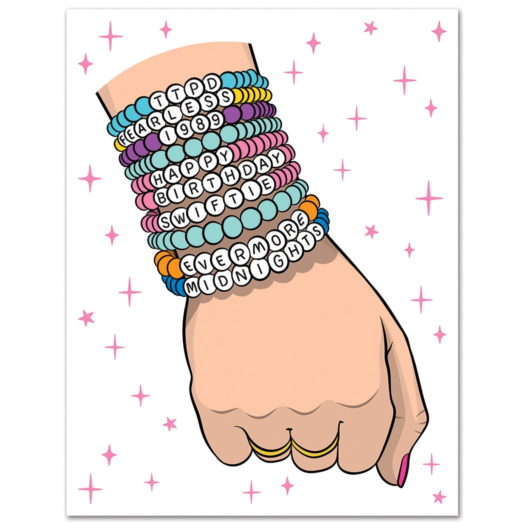 Swiftie Friendship Bracelets Birthday Card