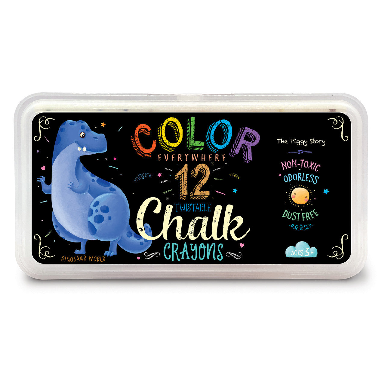Color Everywhere Chalk Crayons / Dinosaur World