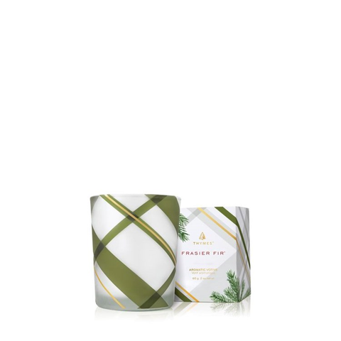 Frasier Fir Plaid Votive Candle