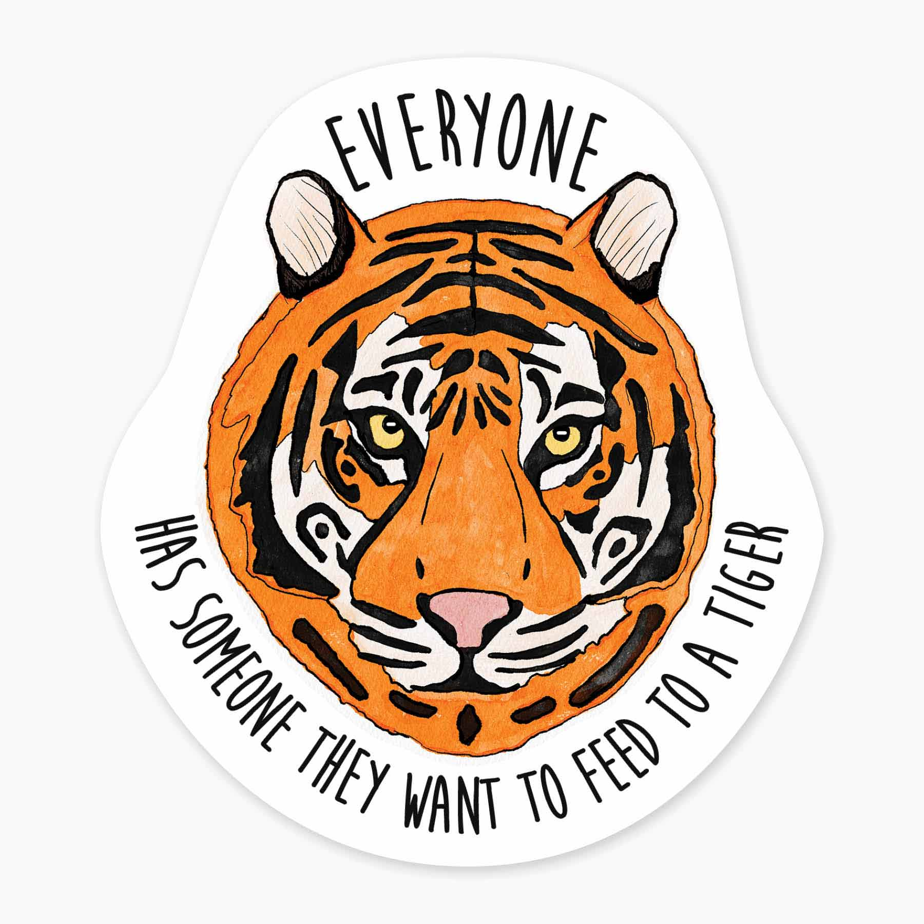 Tiger Food Sticker