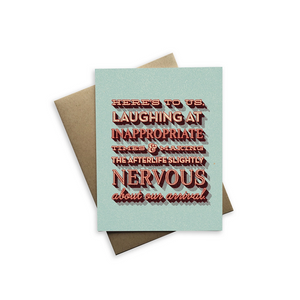 Here's To Us Greeting Card