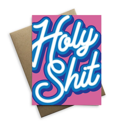 Holy Shit Greeting Card