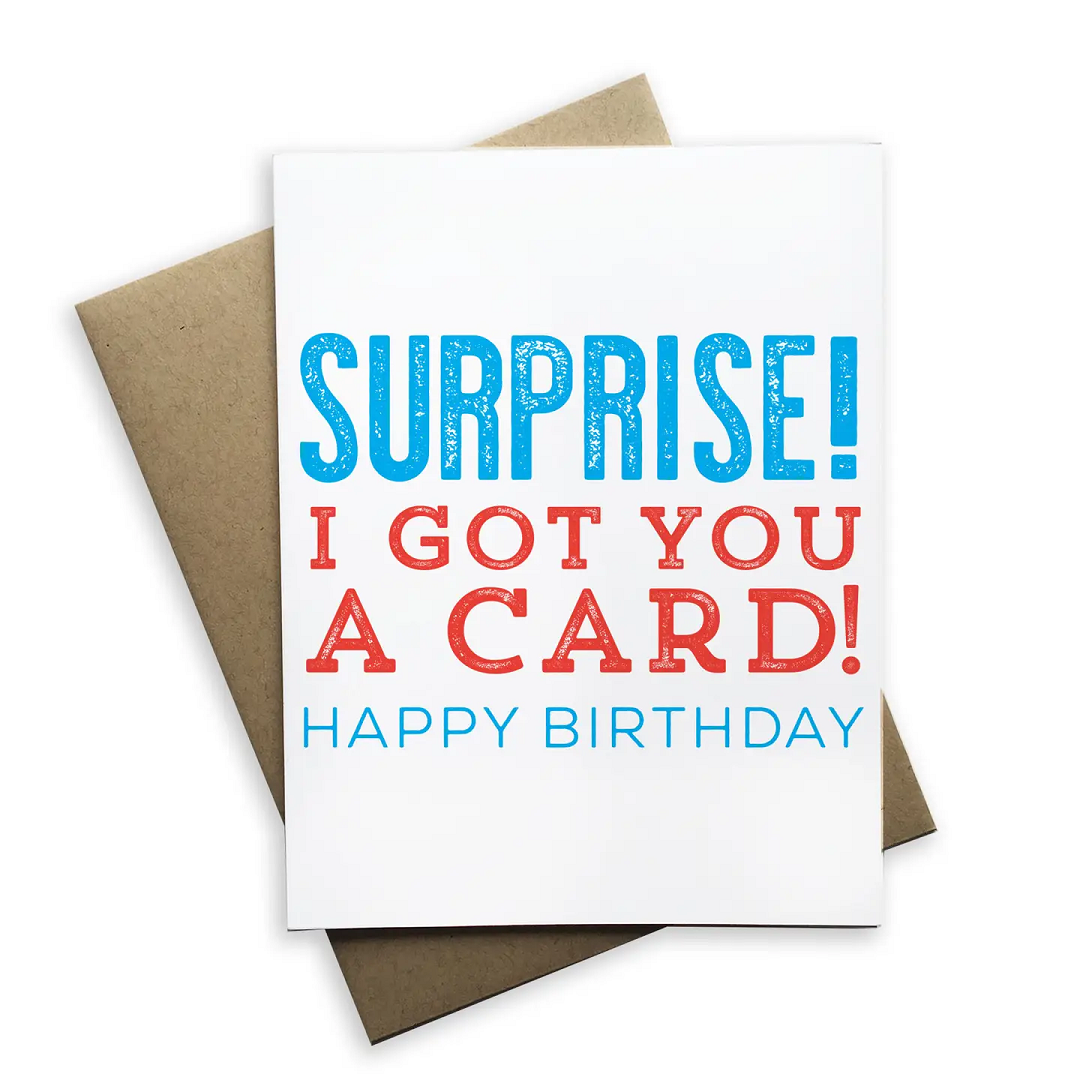 Surprise! Birthday Card