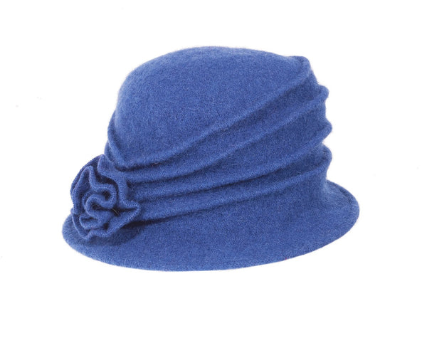  Wool Rose Cloche from Toucan Hats Denim