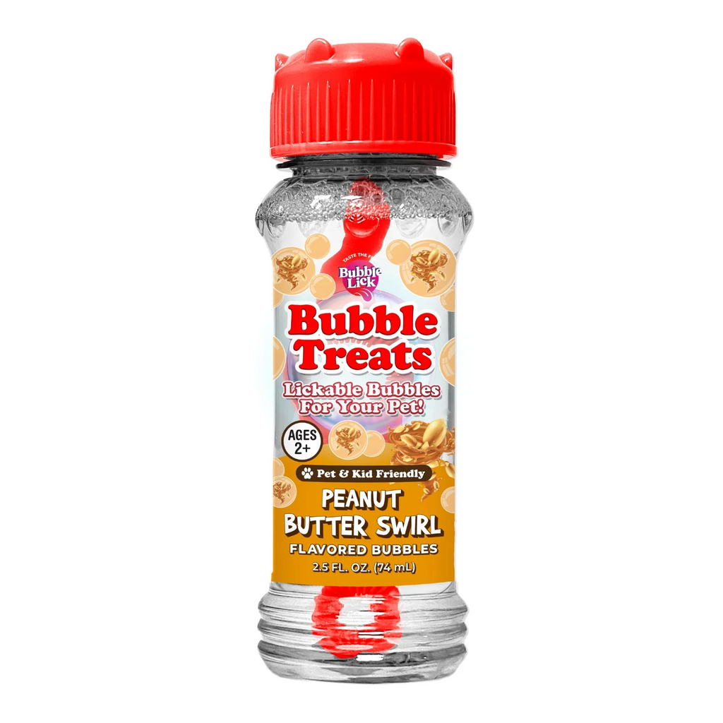 Bubblelick Pets Peanut Butter Swirl Flavored Bubbles
