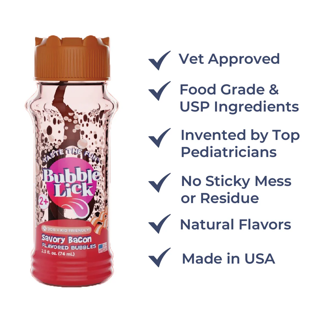 Bubblelick Pets Peanut Butter Swirl Flavored Bubbles