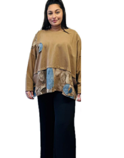 Transparente's Patch Top in Black