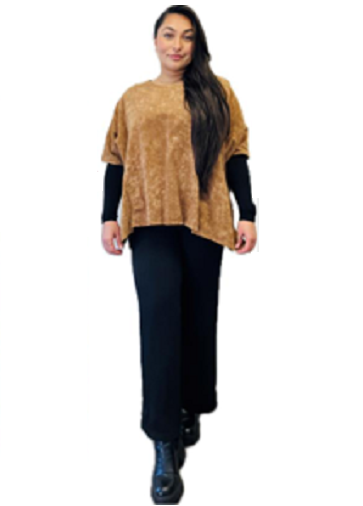 Transparente's Snow Print Top in Birch