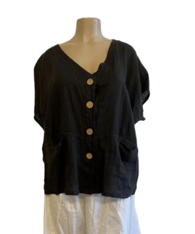 Transparente's Janna Vest in Black