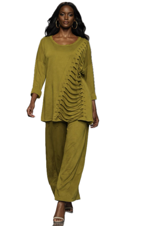 Transparente's Laser Top in Olive