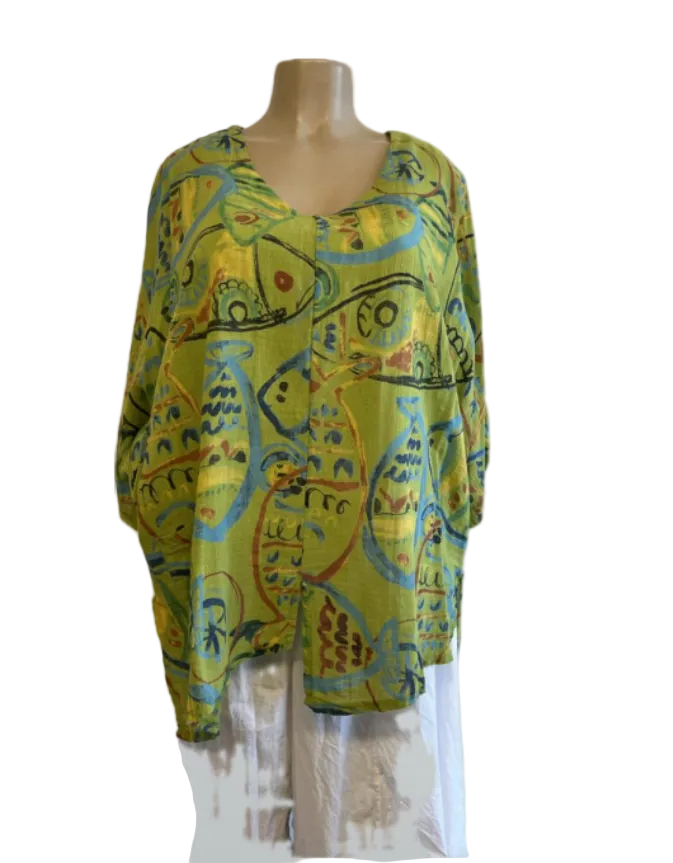 Transparente Mahi Shirt in Kiwi