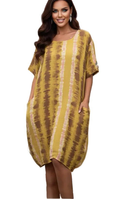 Transparente's San Fran Dress in Mustard