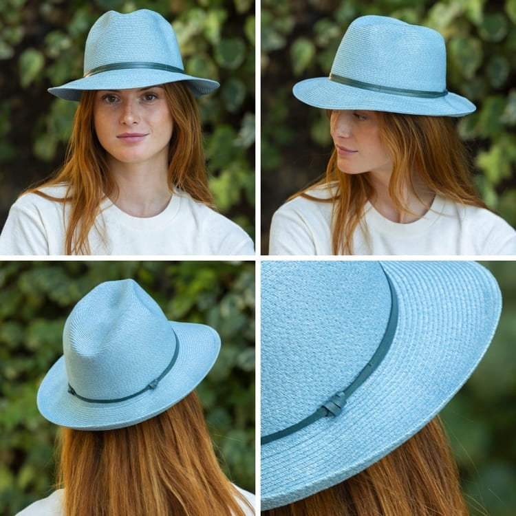 Plaited Paper Fedora / Click for Colors